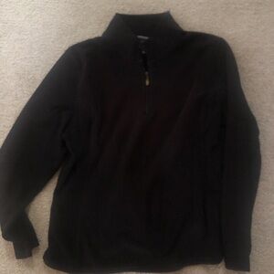 Women’s 1/4 zip pullover black lightweight sweatshirt size XXL